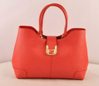 Fendi 2jours Saffiiano Leather Tote Bag 2546 Red