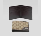 bi-fold wallet with interlocking G ornament