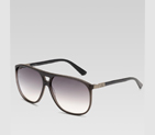 medium square frame sunglasses with gucci trademar