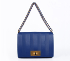 Fendi Genuine leather Shoulder Bag in blue F2556