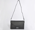Hermes Liddy Bag clemence leather in Black with Silver hardware