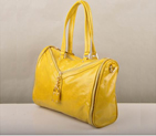 Miu Miu Tote Oil Leather Handbags 90339 Yellow 90339