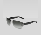 medium rimless sunglasses with gucci logo and sign