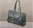 Miu Miu Tote Oil Leather Handbags 90339 Dark Green 90339