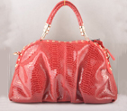 Miu Miu Tote Snake Veins Handbags 90302 Red