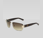 medium rimless sunglasses with gucci logo and sign