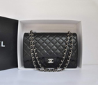 Chanel Original Leather Jumbo Flap Bag A47600 Black A47600