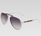 medium aviator sunglasses with G detail and signat