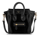 Celine Luggage Mini 165213MBA in Suede Black