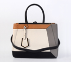 Fendi '2Jours Block' leather mixed colors handbags