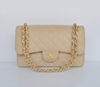 Chanel Jumbo Quilted Classic Cannage Patterns Flap Bag A58600 Apricot Gold A58600