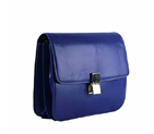 Celine Classic Leather Shoulder Flap Bag 80088 Blue