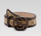 belt with interlocking G buckle
