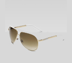classic aviator sunglasses with gucci logo on temp