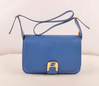 Fendi Chameleon Classic Saffiiano Leather Medium Shoulder Bag 2539 Blue