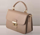 Miu Miu Leather Tote Bags 7431 Coffee