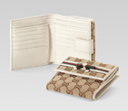 flap french wallet with bow and interlocking G detail