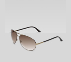 aviator sunglasses with gucci logo on temple
