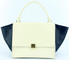Celine Trapeze Bags 108904 Off-white Dark Blue