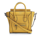 Hot Sell  Celine Luggage Nano Boston Bag Fluorescence Original Leather Yellow