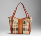 SMALL CANVAS CHECK TOTE