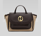 'gucci 1973' medium top handle bag with double G d