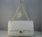 Chanel White color with Gold chain A1119WG