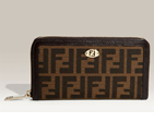 Fendi 'Zucca' Zip Around Wallet