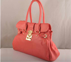 Miu Miu Calf Leather Tote Bags 90331 Watermelon Red 90331