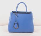 Fendi Fall Winter 2012 2Jours Saffiiano Leather Tote Bag 8BH250S Blue