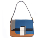 Fendi  '2Jours Elite' leather mixed color handbags