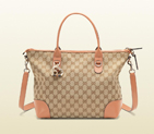 gucci heart bit charm original GG canvas top handle bag