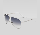 medium aviator sunglasses with gucci logo on templ