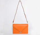 Hermes Liddy Bag clemence leather in Orange with Silver hardware
