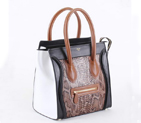 Celine Luggage Bags Medium in Snake Veins Dark Coffee