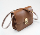 Celine Cow Leather Handbag 80077 Tan