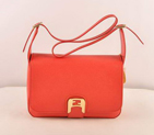 Fendi Chameleon Classic Saffiiano Leather Medium Shoulder Bag 2539 Red