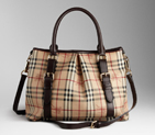 LARGE HAYMARKET CHECK TOTE 34600641