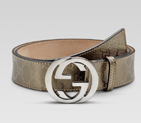 belt with interlocking G buckle