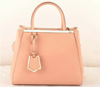 Fendi 2Jours Saffiiano Leather Tote Bag F2552S Pink
