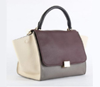 Celine Trapeze Bags in Grey Bordeaux