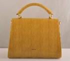 Miu Miu Tote Handbags Snake Veins 7430 Yellow