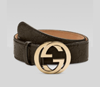 belt with interlocking G buckle