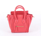 Celine Luggage Mini Bag 98168 in Light Red