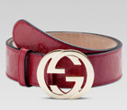 belt with interlocking G buckle