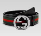 belt with interlocking G buckle