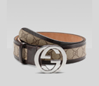belt with interlocking G buckle