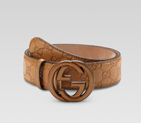 belt with interlocking G buckle