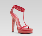 'leight' high heel platform t-strap sandal
