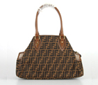 Fendi 8BN162 Big F Coffee
